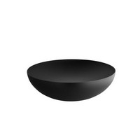 photo double double-walled bowl in colored steel and resin, black 2